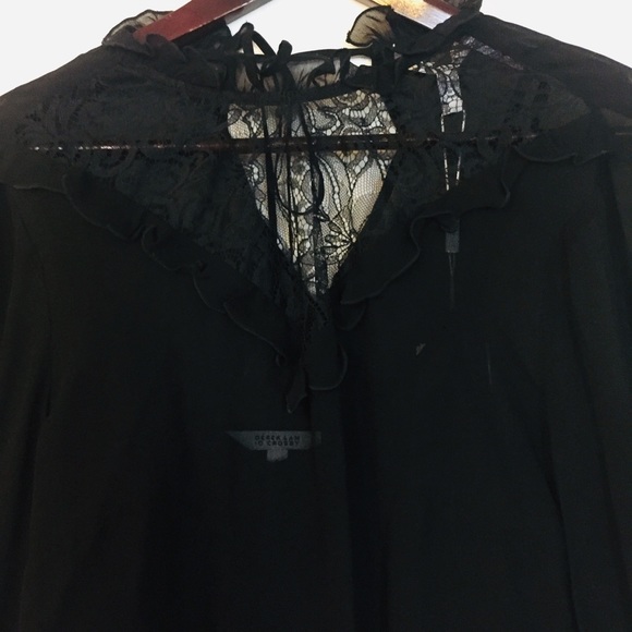 Derek Lam Victorian Sheer Lace Blouse - Picture 4 of 6
